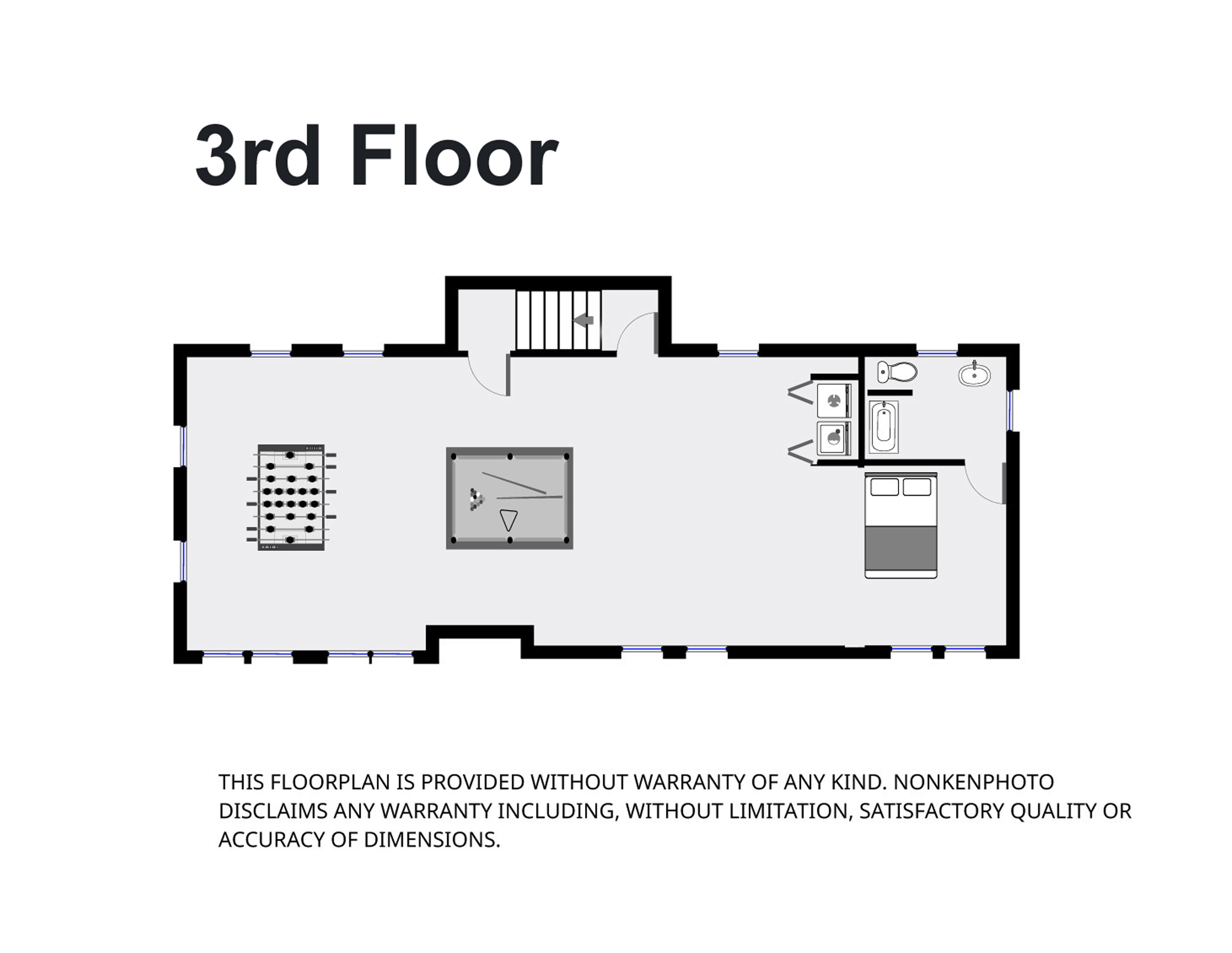 Floorplan 3rd Floor Main House Real Estate Sydney NSW Kincade