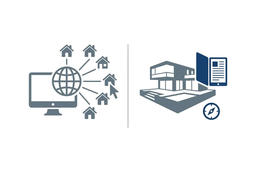 International Real Estate Portals vs. Luxury Specialist Agencies: What Global Property Buyers Need to Know